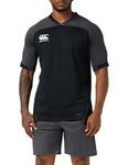 Canterbury Men's Vapodri Evader Rugby Jersey, Black, XL