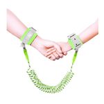 Toddler Harness Walking Leash- Child Anti Lost Wrist Link - Child Safety Harness - Upgrade with Reflective(6.5ft) - for Boys and Girls,Not Easy to Open Without Key (Green)