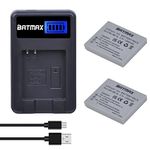 Batmax 2Pcs NB-4L Battery + LCD USB Charger for Canon PowerShot ELPH 100 HS,300 HS,SD400,SD600,SD750,SD780 is,SD960 is,SD1000,SD1100 is,310 HS,SD30,SD40,SD200,SD300