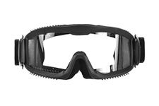 Lancer Tactical Ca-221B Clear Lens Vented Safety Airsoft Goggles, Black