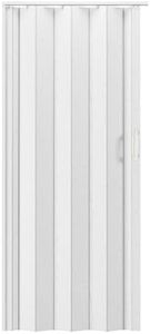 Techni Home Studio Series 32" W x 80" H PVC Foldable Accordion Door, Trimmable, Flexible Single Layer Panels, White Oak