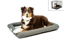 PetFusion Lavender-Infused Cooling Dog Bed Orthopaedic Memory Foam Anti-Anxiety Crate Mat All Temperature Control Calming and Soothing Puppy Bed - Large (89 x 59 cm)