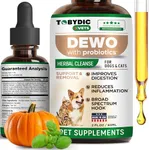 Tobydic Broad Spectrum Herbal Medicine with Probiotic for Cats & Dogs - Prevention & Treatment Helps to Remove Toxins and Parasites -Medication & Supplement Drops - Made in USA