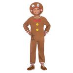 (PKT) (9909012) Child Gingerbread Man Costume (6-8yr)