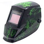 Antra DP6-12 Digital Auto Darkening Welding Helmet, 16oz, Size 3.86X2.50, Shade 4/5-9/9-13 Great for TIG, MIG/MAG, MMA, Plasma, External Grinding Button, Solar-Lithium