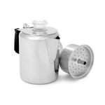 GSI Outdoors Glaicer Stainless Percolator with Silicone Handle, 3 Cup