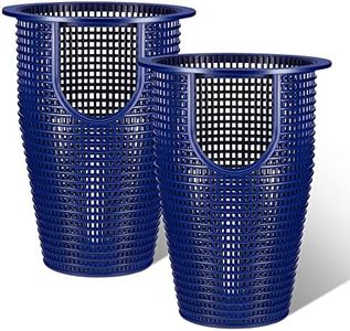 Lallisa 2 Pcs Pool Pump Strainer Basket Heavy Duty Filter Basket Pool Skimmer Basket Compatible with 070387, 91110040, 310-3210 Pool Pump Filter, Blue