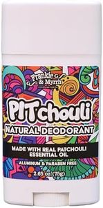 Frankie & Myrrh Natural Patchouli Deodorant for Hippie Women and Men | Real Essential Oils | Aluminum Free-Baking Soda, Coconut Oil and Shea Butter (256 oz) Paraben and Phthalate Free