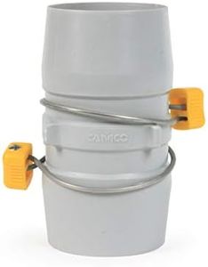 Camco Easy Slip Internal Hose Coupler with Slip-Lock Rings - Securely Connects Two Sewer Hoses Together , Odor and Leak Proof Connection (39163)
