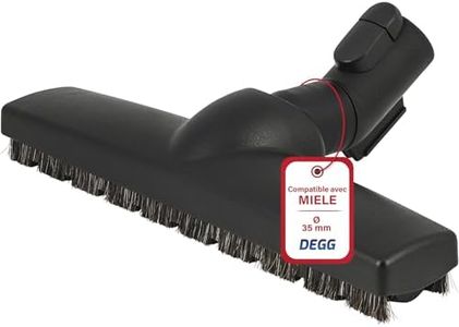 DEGG Brosse de parquet Compatible avec Aspirateurs Miele - 35 mm - Brosse d'aspirateur Miele avec système de clic - Qualité Premium