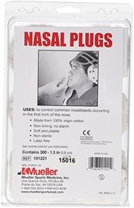 Mueller Unisex's Nasal Plugs Box of 300, White