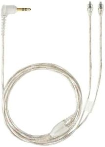 Shure EAC64CL Detachable 64 inch Earphone Replacement Cable for SE215, SE315, SE425 and SE535 Earphones, Clear