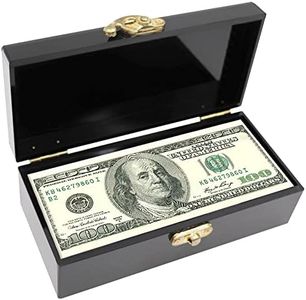 Black Acrylic Lockable Cash Box, Money Box for Cash, Money Holder, Cash Organizer, Single Row Currency Tray, Money Storage Box, Money Organizer for Cash