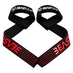 Beast Gear Weight Lifting Straps - Professional, Padded Gym Wrist Straps w/Advanced Gel Grips