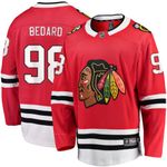 TSV Men's Compatible with Blackhawks Connor Bedard Fanatics Branded Red Home Breakaway - Player Jersey (as1, Alpha, one_Size, Regular, Regular, X-Large, Red)