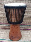 Genuine Professional African Djembe Drum - 14" head, with 3 free instruments worth £28