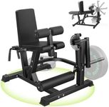 HANDBODE Leg Extension and Curl Machine, 4-in-1 Leg Curl Machine, 800 lb Seated Leg Extension and Lying Curl Machine for Home Gym, Lower Body Workout Equipment Compatible with 1'' and 2'' Plates