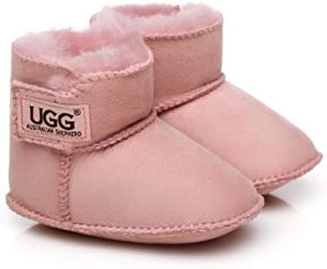 UGG AUSTRALIAN SHEPHERD Australian Sheepskin Baby Bootie Unisex Girls Boys Cradle Pink S