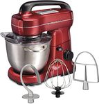 Hamilton Beach 63395 Stand Mixer, Metallic Red