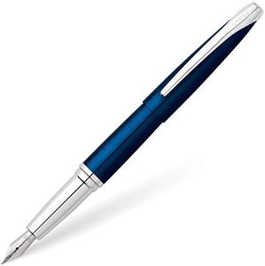 Stylo Plume Cross ATX Laque Bleue Translucide (Taille Fine)