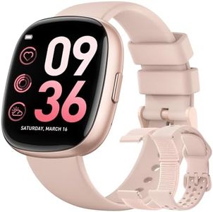 Smart Watches for Women Men with Call: Fitness Trackers with 24-Hour Heart Rate SpO2 Sleep Monitor 5ATM Waterproof 120+ Sport Mode Watches for Women gift Compatible with iPhone Android Phones(3 Bands)