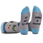 Cavertin Men's Fathers Day Gaming Baseball Socks with Gift Box for Dad Grandpa