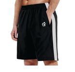 BLUE STAR SHARK - Men's Regular Fit Polyester Blend Shorts | Casual Shorts | Half Track Paint's | Comfortable Rich Solid Design Shorts with Zip Pocket.