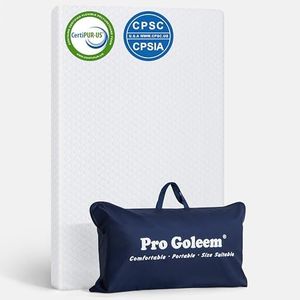 Pro Goleem Pack and Play Mattress (38’’x26’‘x1.5''), Waterproof Pack n Play Mattress Pad, Soft Playard Mattress Playpen Mattress Mini Crib Mattress for Babies and Toddlers