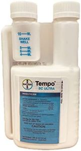 Tempo SC Ultra by Bayer: Broad-Spectrum Insecticide, 11.8% Beta Cyfluthrin for Fast Knockdown & Long-Lasting Control, 240ml.