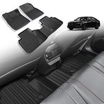 TripleAliners for Accord & Accord Hybrid 2024 2023 Floor Mats Front & 2nd Row Liners Set TPE All Weather Protection Compatible with Honda 2023-2024 Accord & Accord Hybrid Upgraded Anti Slip Bottom