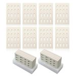 Derurizy Ceramic Brick Replacement for Barbeques Galore Grand Turbo, Grand Hall and Members Mark, Ceramic Briquettes Heat Plate Flame Tamer, 7 1/16" x 4 3/4", 8 Pack