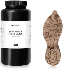 NextShapes Shoe Mold & Head Sculpt 3D Printer Resin, Fast Curing 3D Resin, 405nm UV-Curing Resin with High Precision, High Rigidity, Low Shrinkage, for LCD/MSLA/DLP 3D Printer (Coffee, 1000g)
