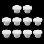 T Tulead Silicone Hole Plug Waterproof Plug Tube Plugs White Hole Plug Fit for 14mm Hole Pack of 10