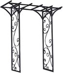 Panacea 89087 Black Garden Arbor 84 by76 by 26 Foot