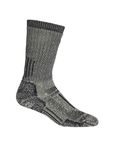 Icebreaker Merino Women's Mountaineer Mid Calf Socks, Medium, Jet Heather/Espresso