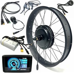 48V1000W Electric Fat Bike 26x4.0inch Hub Motor Kit Rear Drive with Color Display Snow E-Bike Conversion Kit Waterproof 170mm Dropout Big Foot Bike