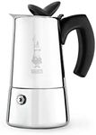 Bialetti Musa Induction Espresso Coffee Maker, 4 Cups, Silver, 4-Cup