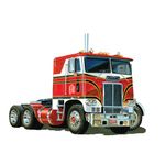 White Freightliner 2-in-1 SC/DD Cabover Tractor