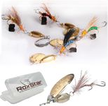 RoxStar Fly Strikers Assortment Pack - Hand-Crafted in The USA - Proven Nationwide Most Versatile Fishing Spinner for Bass, Trout, Pike, Steelhead- Stop Fishing - Start Catching! (1/4oz)