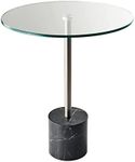 Adesso Blythe End Table, Steel/Blac