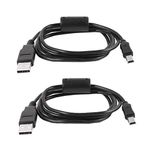 2 Packs 5ft Replacement USB Charger Cord for Canon Camera Power Cord Canon Camera USB Cable/Data Interface Cable for Canon PowerShot/Eos/DSLR Cameras and Camcorders