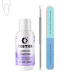 3 IN 1 Gel Nail Polish Remover, No Need for Foil, Quick & Easy Polish Remover In 3-5 Minutes, No Need Soaking Or Wrapping Doesn't Hurt Nails-15ml (Set of 3)