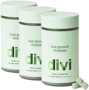 divi Hair Growth Vitamins | Lustriva | Vegan Multivitamin | 3-Month Supply