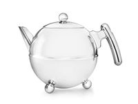 Aqua Marina Teapot Bella Ronde 1,2L, Chromium Fittings, Stainless Steel, Silver, 1,2 l