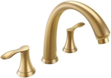 Lava Odoro 2-Handle Widespread Roman Tub Faucet, Bronze Gold Tub Faucet, Brass Roman Bathtub Faucet, Tub Filler, Valve Included, TF405-BB