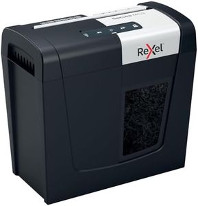 Rexel MC3 Whisper-Shred Micro Cut Shredder, Shredding 3 Sheets, P5 Safety Class, Home/Home Office, 10L Waste Basket, Silent and Compact, 2020128