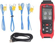 K Type Thermocouple Thermometer 4 Channel Contact Temperature Thermometer Thermocouple Probe Data Logger Thermometer