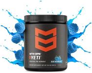 MTN OPS Yeti Monster Pre-Workout Powder Energy Drink, 30-Serving Tub, Blue Raspberry