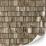 3 Sheets Self-Adhesive Roof Tiles and Shingles for Dollhouses Scale 1:12 (Roof Shingles Wood)