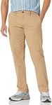 Amazon Essentials Men's Straight-Fit Casual Stretch Chino Trouser, Dark Khaki Brown, 36W / 32L